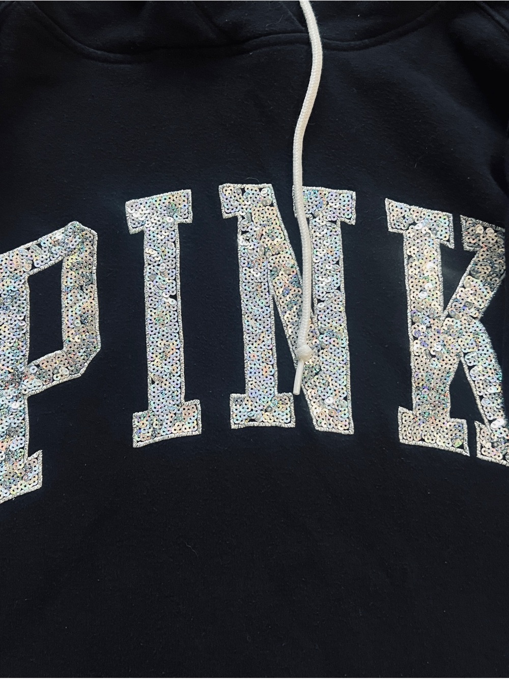 VS PINK RARE BLING WATERCOLOR HOODIE XS - Picture 9 of 12